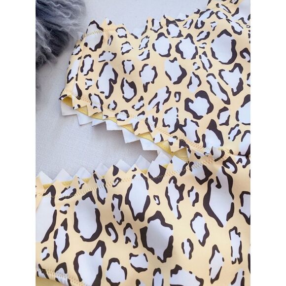 Onia Betty cut out one piece swimsuit leopard - Picture 5 of 9